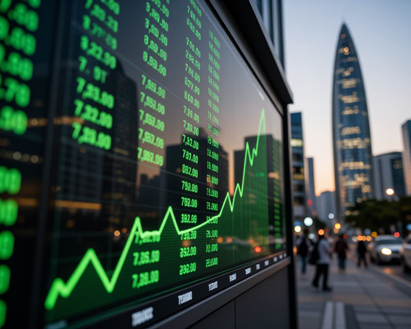 Rising KOSPI Index