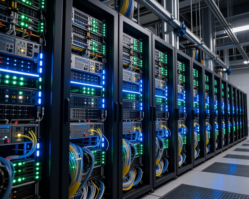 Futuristic AI Data Center