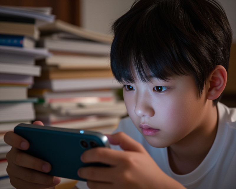 Korean student and digital media