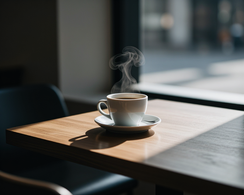 Reflective Coffee Moment
