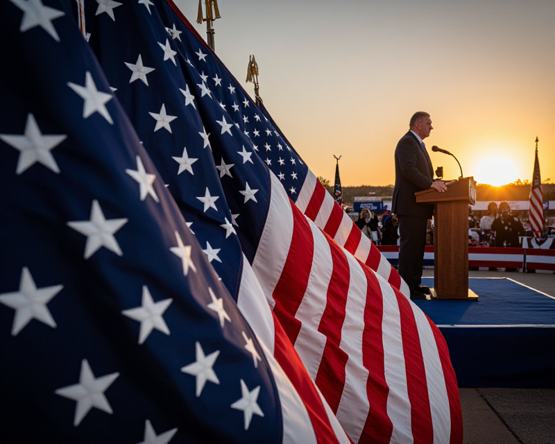 Arizona Political Rally Atmosphere