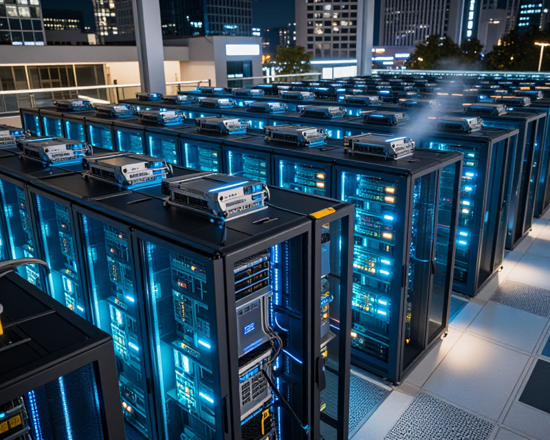 Futuristic AI Data Center