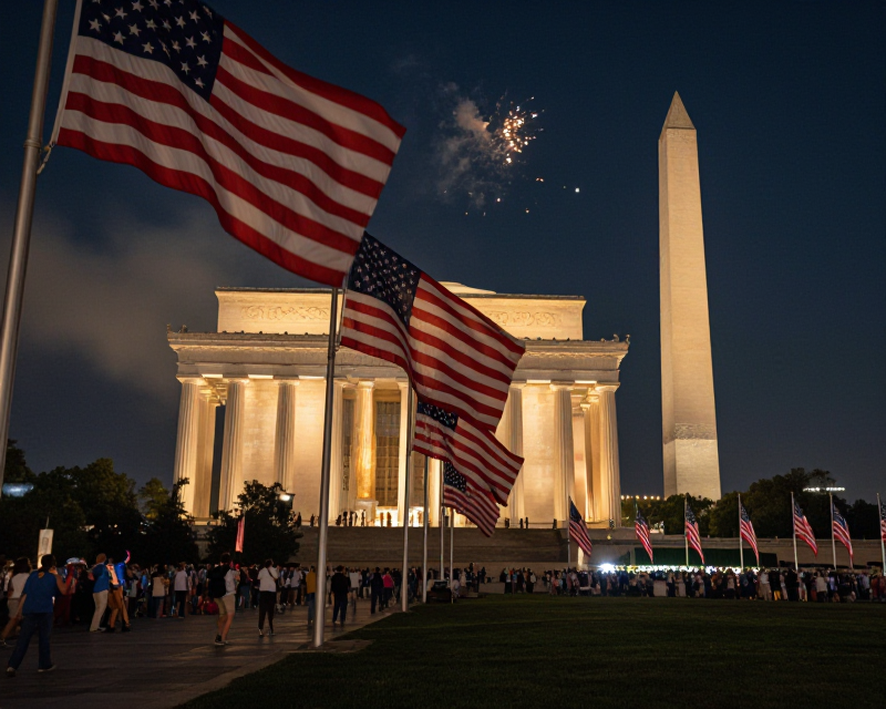 American Independence Celebration Atmosphere