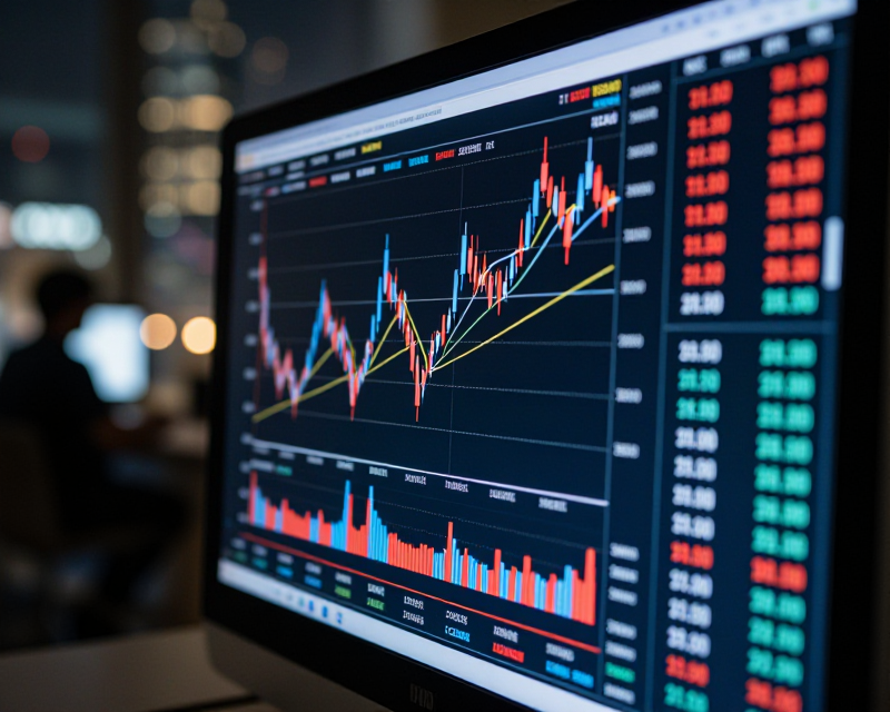 Volatile Stock Market Chart